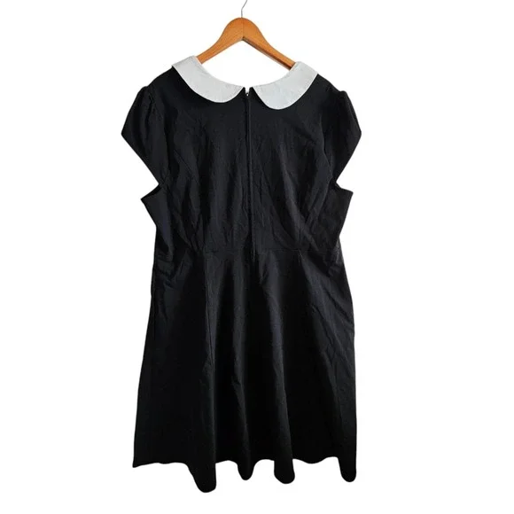 Torrid Hello Kitty Dress‎ Peter Pan Collar Fit Flare Black Size 20 NWT - Picture 12 of 15